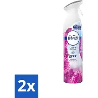 Febreze 2 x Amethist Luchtverfrisser Spray - Frisse Bloemen Geur - 300ml - Luchtverfrisser - Geurverwijderaar - - Amethyst - Frisse Geur