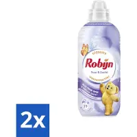 Robijn 2 x – Wasverzachter – Puur & Zacht – 780 ml - Wasverzachter - Wasmiddel - Wasgeur - Kleding Verzorgen - Huidbescherming