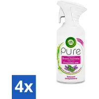 Air Wick 4 x Pure - Luchtverfrisser Spray - Essentiële Oliën - Lavendel - 250ml - Luchtverfrisser - Lavendelgeur - Essentiële Oliën - Aromatherapie - Ontspanning