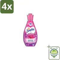 Soupline – Wasverzachter – Infinite Freshness Floral Happiness – 800 ml - Voordeelverpakking - 4 stuks - Wasverzachter - Frisheid