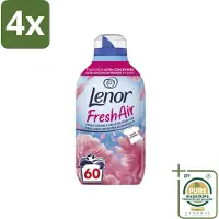 Lenor – Wasverzachter – Bloesem – 60 Wasbeurten – 840 ml - Voordeelverpakking - 4 stuks - Bloesemgeur - Wasgoedfrisheid