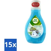 Air Wick 15 x – Luchtverfrisser – Actieve Wiek Fresh Water – 375 ml - Luchtverfrisser - Frisse Geur - Actieve Wiek - Watergeur - Geurneutralisatie