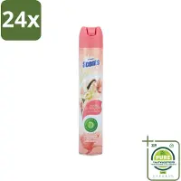 At Home - Scents - Luchtverfrisser - Vanilla & Magnolia - Verwijdert Vieze Geurtjes - 400 ml - Voordeelverpakking - 24 stuks - Luchtverfrisser - Geur neutraliseren