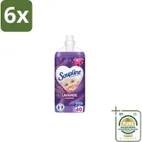 Soupline – Wasverzachter – Relax Magnolia & Lavendel – 950 ml - Voordeelverpakking - 6 stuks - Wasverzachter voor kleding - Wasverzachter voor beddengoed