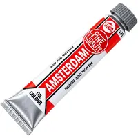 Talens Amsterdam Olieverf - Azorood middel - Rood - Verf - 20 ml