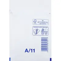 Netuno Luchtkussen enveloppen A6 - 11/A - 175 x 120 mm - 10 stuks - HK zelfklevend met plakstrip - Wit -