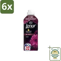 Lenor – Wasverzachter – Lotus Flower & Diamond Figs – 32 Wasbeurten – 675 ml - Voordeelverpakking - 6 stuks - Geur - Wasbeurt