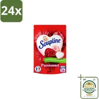 Soupline – Wasverzachtertabletten – Harten Straling van Passiebloemboeket - 28 tabletten - Voordeelverpakking - 24 stuks - Rozengeur wasverzachter - Verzachte wasverzachter
