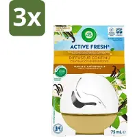 Air Wick 3 x Decosphere - Luchtverfrisser - Vanille & Kamperfoelie - 75ml - Luchtverfrisser - Geur - Geurverspreiding - Vanille - Kamperfoelie