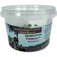 Dierendrogist Gewichtsformule Capsules 60st - Ondersteuning Gewrichten - 13 Ingrediënten, Voor Honden en Katten