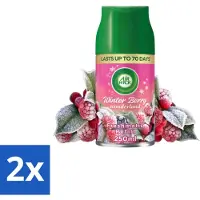 Air Wick 2 x Freshmatic – Automatische Luchtverfrisser Navulling – Winter Berry Wonderland - 250 ml - Winterse Geur - Frisse Geur - Bessen Geur - Geur Neutraliseren - Geur Verspreiden