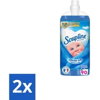 Soupline 2 x – Wasverzachter – Mediterrane Tuin – 950 ml - Wasverzachter - Mediterrane Tuin - Frisse Geur - Zijdezachte Kleding - Wasverzachter Voor Kleding