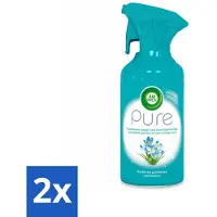 Air Wick 2 x Pure Luchtverfrisser Lentedauw 250 ml - Luchtverfrisser - Luchtverfrisserspray - - Pure Lentedauw - Frisse Geur