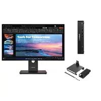 Lenovo ThinkCentre M70q G6 U7 16 512 + ThinkVision T27QD-40 27 QHD Docking Intel Core Ultra 7 265T vPro-processor E-cores tot 4,60 GHz en P-cores tot 5,20 GHz, Windows 11 Pro 64, 512 GB SSD TLC Opal