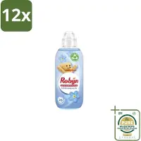 Robijn – Wasverzachter – Morgendauw – 650 ml - Voordeelverpakking - 12 stuks - Zachtheid - Frisheid