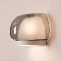 Eglo Wandlamp Belomontejo, alu / grijs / zink, Woon-/ Eetkamer, Glas, Jong wonen, wandlamp
