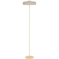 Eglo Vloerlamp Valdiola, crème / amber, Woon-/ Eetkamer, metaal, vloerlamp