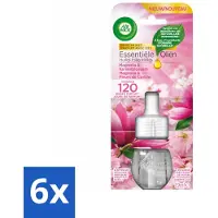 Air Wick 6 x - Essential Oil Refill - Ocean Mist & Lotus Blossom - Luchtverfrisser - Geur - Essentiële Oliën - Zeegeur - Lotus
