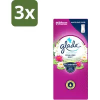 Glade 3 x – Touch & Fresh Navulling – Relaxing Zen – 10 ml - Luchtverfrisser - Geurboost - Frisheid - Ontspannende Geur - Sandelhout