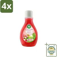 Air Wick – Luchtverfrisser – Actieve Wiek Framboos & Bloesem – 375 ml - Voordeelverpakking - 4 stuks - Framboos en bloesem - Actieve wiek
