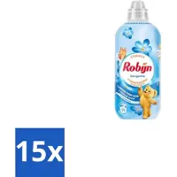 Robijn 15 x – Wasverzachter – Morgenfris – 1,1 L - Wasverzachter - Wasverzachter Morgenfris - Wasverzachter Voor Kleding - Wasverzachter Voor Textiel - Wasverzachter Morgenfris 1.1 L