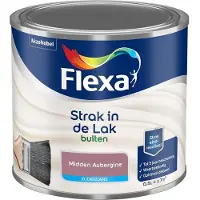 Flexa - Strak In De Lak Buitenlak Zijdeglans - Midden Aubergine - Mengverf - 500 Ml