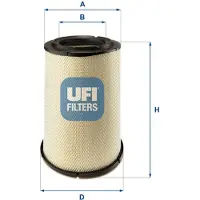 Ufi 27.642.00 Luchtfilter