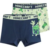 Lindex Onderbroek 'Minecraft' marine / grasgroen / lichtgroen / pink