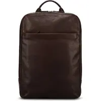 Jost Glasgow Dagrugzak RFID-bescherming Leder 44 cm Laptopvak bruin