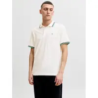 Jack & Jones Shirt 'JJEPaulos' navy / jade groen / offwhite