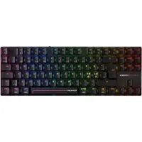 Cherry MX 8.2 Pro TMR Wireless, met kabel en draadloos, USB + RF draadloos + Bluetooth, magnetisch-mechanische toetsen, QWERTY-indeling, RGB LED-verlichting, zwart