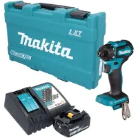 Makita DDF 083 RT1K accu-boorschroevendraaier 18 V 40 Nm 1/4" borstelloos + 1x accu 5,0 Ah + oplader + koffer