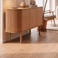UMAGE Treasures 3 Deurs Kast Oak | Fluted Oak