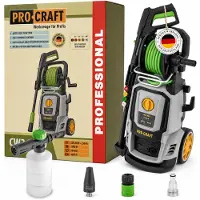 Procraft CW2.0/160 koudwaterhogedrukreiniger 2000 watt 160 bar 7,5 l/min + toebehoren - Max. watertemperatuur 40 °C