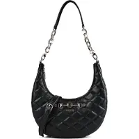 GUESS schoudertas Frances Hobo Black zwart