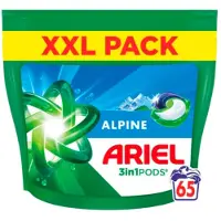 Ariel 2x Wasmiddel 3in1 Pods Alpine 65 stuks