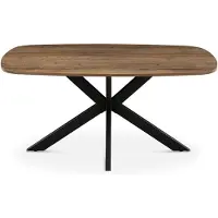 Giga Meubel Eettafel Jaimy Donkerbruin Deens Ovaal 160cm