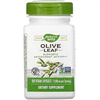Nature'S Way , Olijfblad, 1.500 mg, 100 plantaardige capsules (500 mg per capsule)