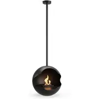 Xaralyn Halo Base - hangende bio-ethanol haard - plafondhaard - modern rond design