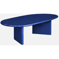 Sweeek - Ovale salontafel met glanzende afwerking - rumi