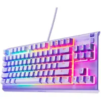 SteelSeries Apex 3 TKL Lavendel RGB Gaming-toetsenbord – Compact tenkeyless-formaat – 8-zone RGB-verlichting – Water- en stofbestendig – Zeer stille gaming-switches – UK-lay-out (QWERTY)