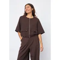 Sisters point GARWIN-VE.SS - Dames gilet - D. Chocolate - Maat XL