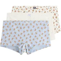 Lindex Onderbroek blauw / bruin / wit