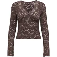 ONLY Shirt 'ONLNikka' donkerbruin