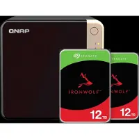Qnap TS-464-8G + Seagate Ironwolf 12TB Duo Pack