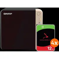 Qnap TS-464-8G + Seagate Ironwolf 12TB 4-Pack