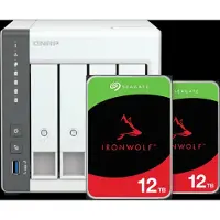Qnap TS-433-4G + Seagate Ironwolf 12TB Duo Pack