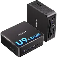 GEEKOM AI Mini PC IT13 Max, Intel Core Ultra 9 185H, 24GB LPDDR5 & 500GB SSD, Mini-desktopcomputer