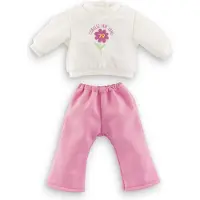 Corolle poppen joggingpak 36cm - kledingset voor babypop roze.