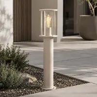 LumenXL Staande buitenlamp Penn met helder glas - beige